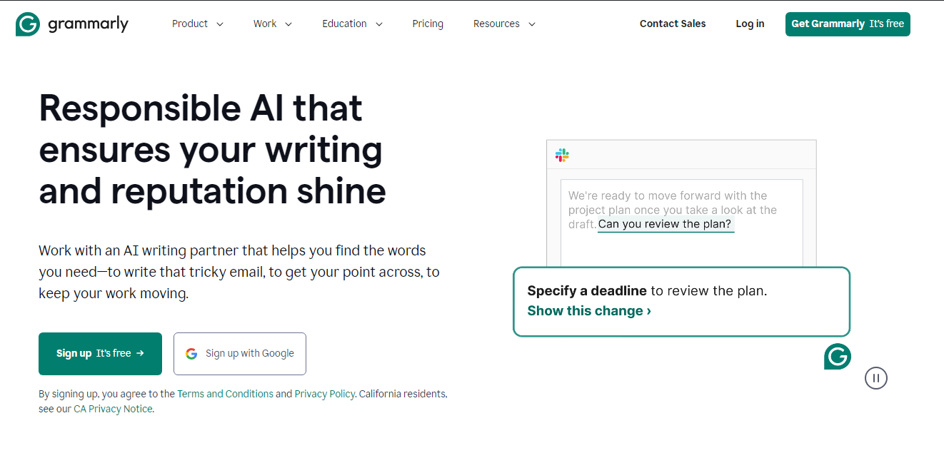 Grammarly best AI tool for students