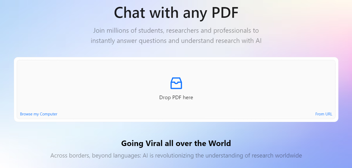 ChatPDF AI Tool For Students