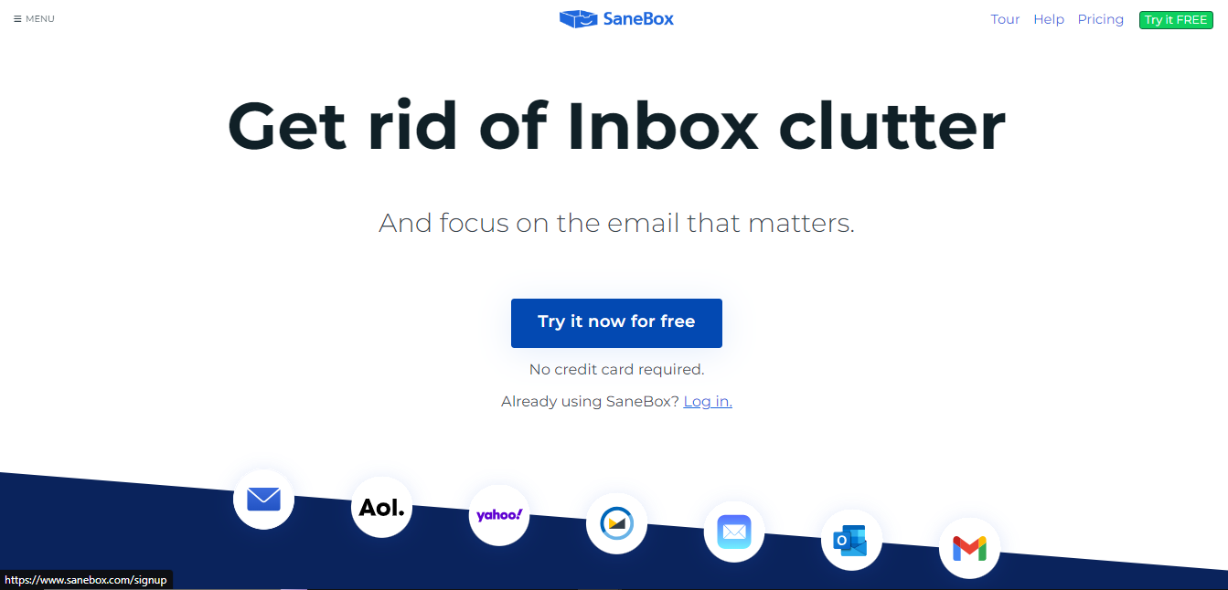 Sanebox email writing software